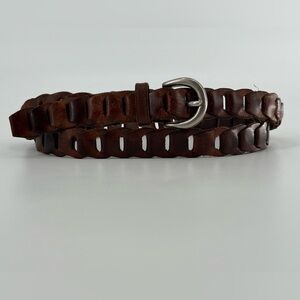 Chain Leather‎ Belt Brown Tan Leather XL